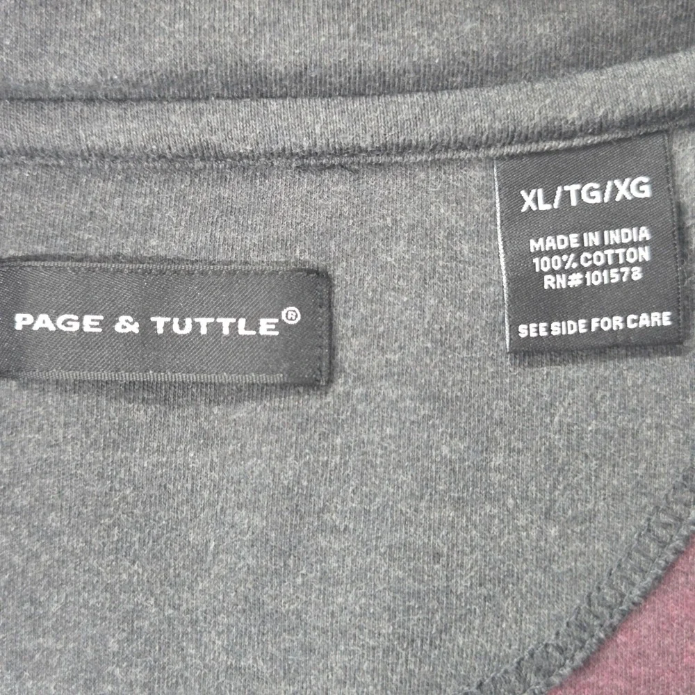 Page & Tuttle Quarter-Zip Pullover Mens XL Burgundy Silver Bay Golf‎ Club Cotton